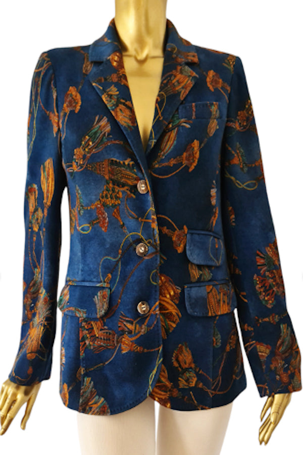 BLAZER CACHEMIRE FIN IMPRIMÉ VAR1