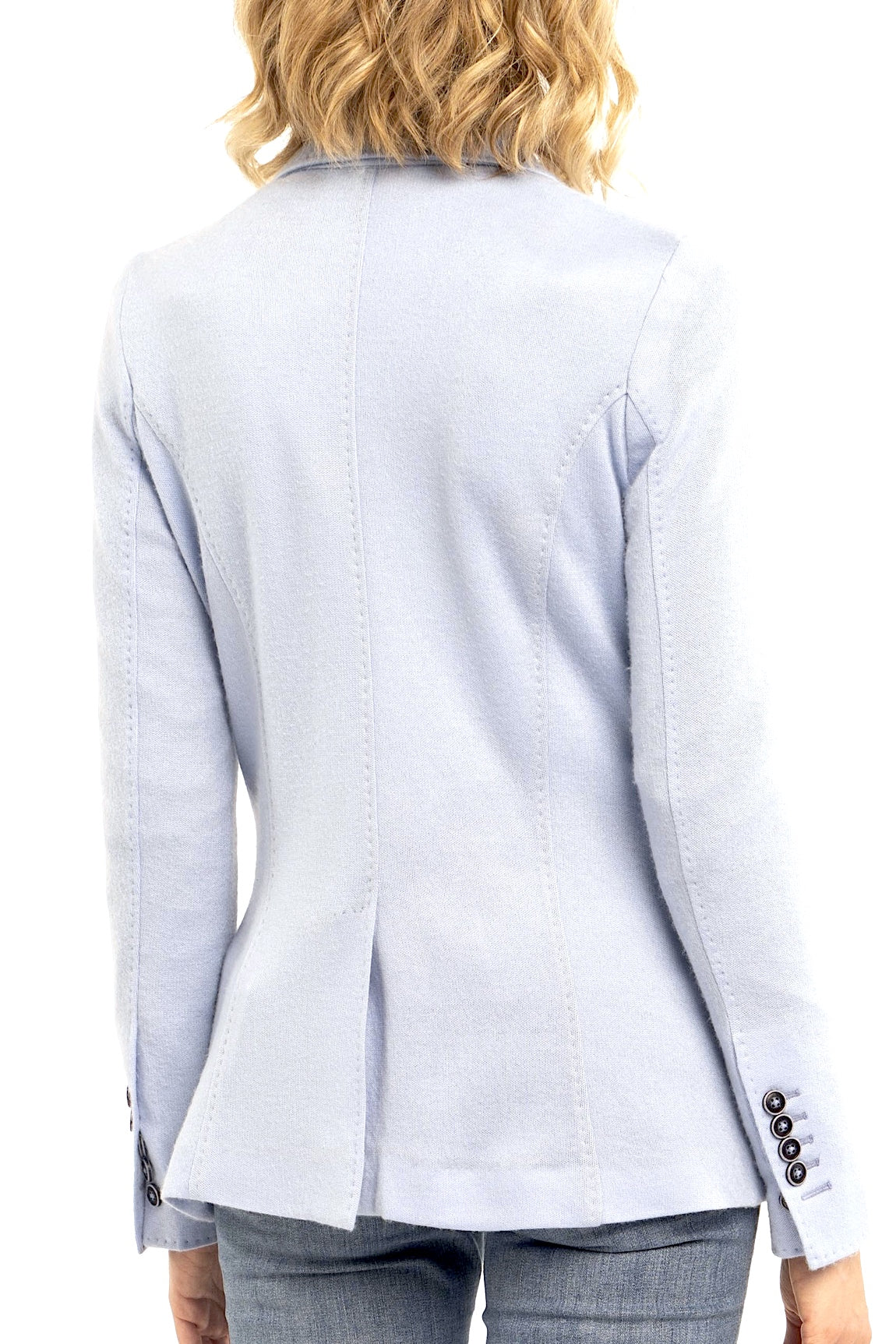 BLAZER CACHEMIRE FIN LIGHT BLUE