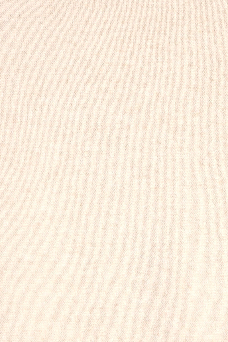 CARDIGAN CACHEMIRE COL ROND CREAM 20605 CREAM