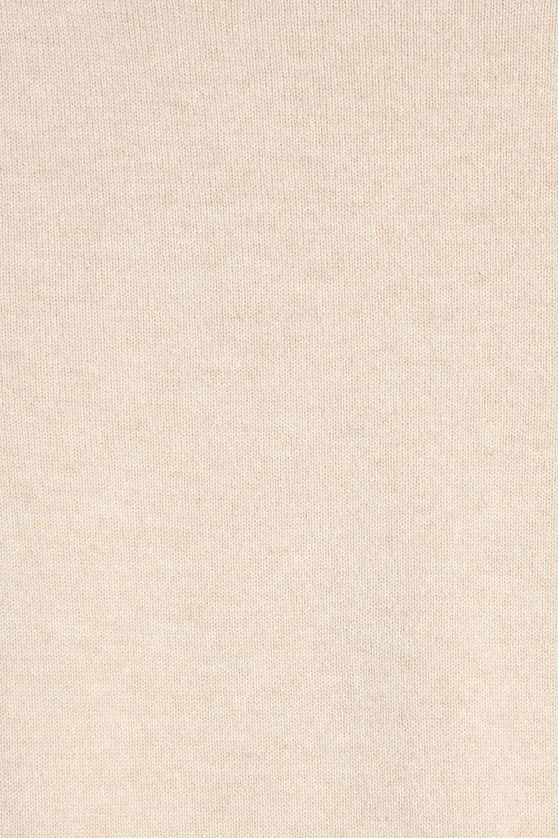 CARDIGAN CACHEMIRE ZIPPÉ CREAM 18638 CREAM