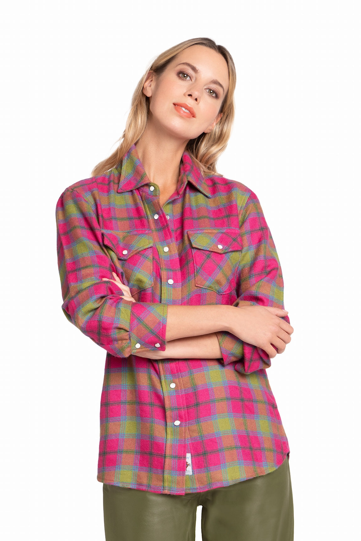 CHEMISE CACHEMIRE TARTAN LÉGER MULTIC