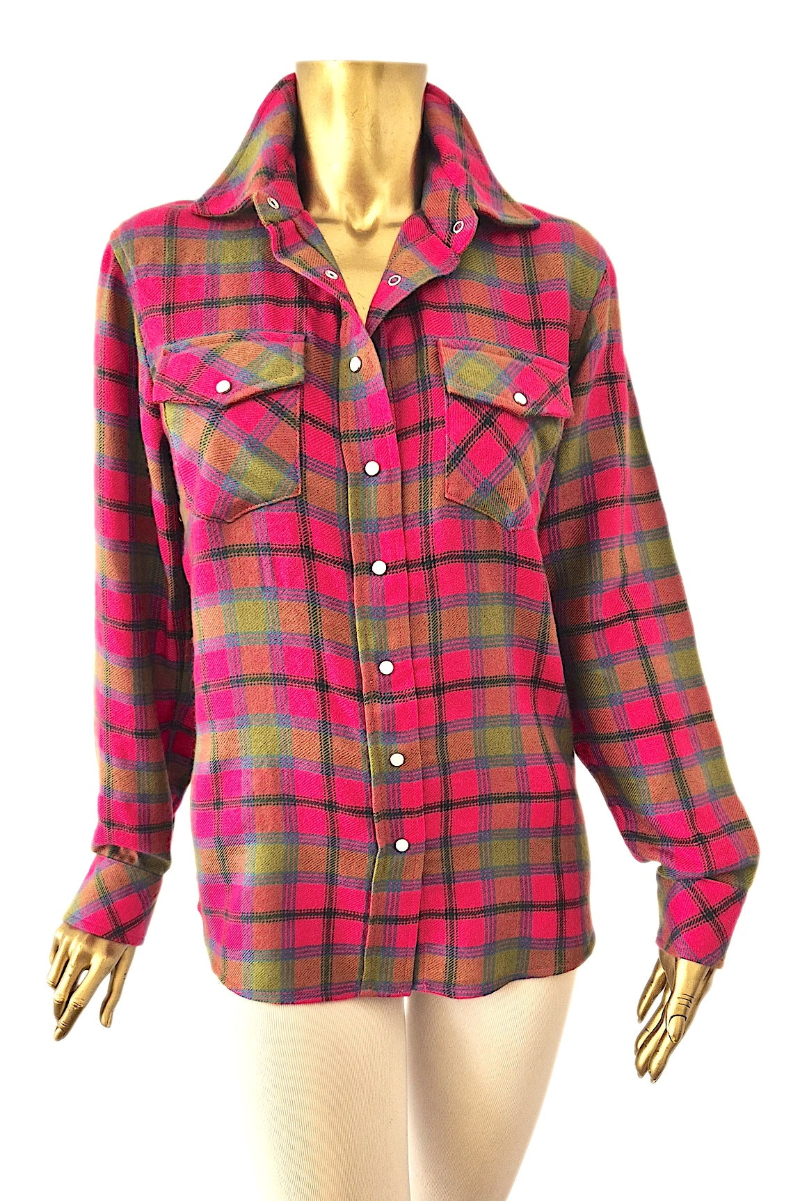 CHEMISE CACHEMIRE TARTAN LÉGER MULTIC