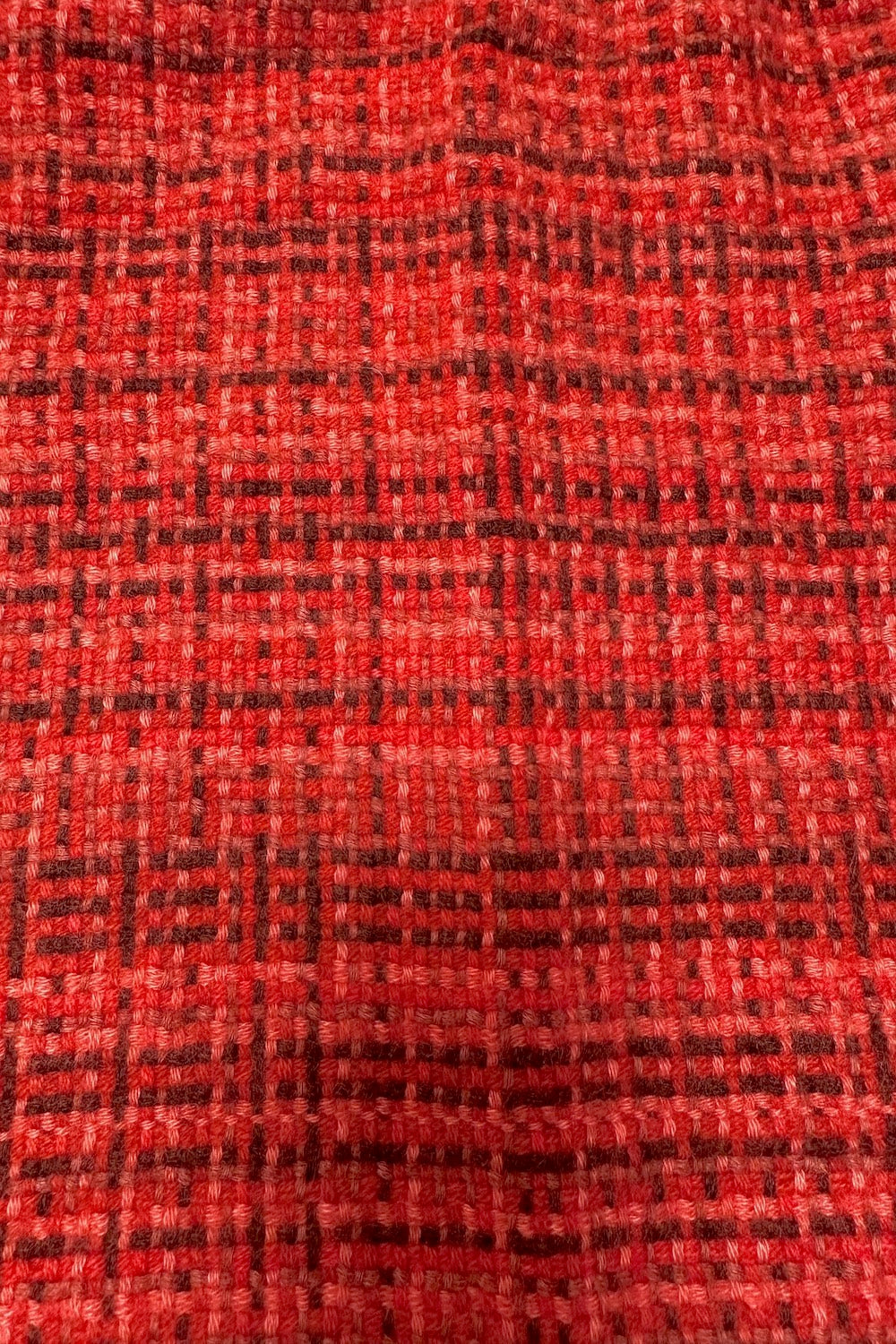 CHEMISE CARREAUX DÉLAVÉS IRRÉG CORAL RED 54674 CORAL RED