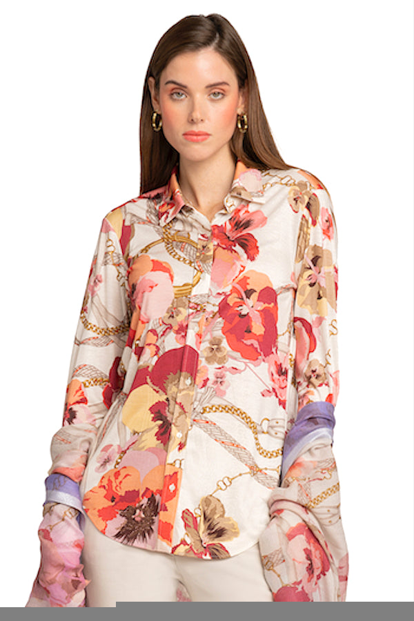 CHEMISE IMPRIMÉE JERSEY MULTIC