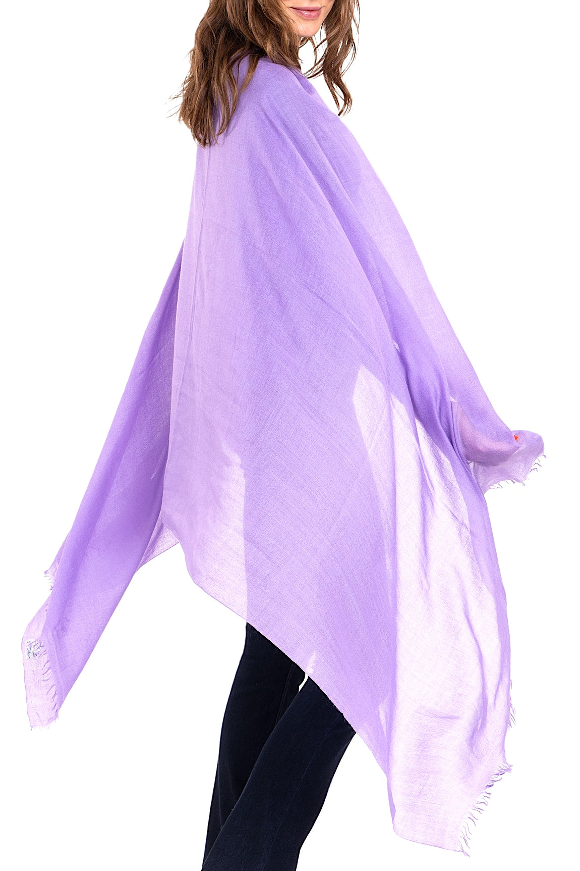 ETOLE CACHEMIRE-SOIE UNIE PINK