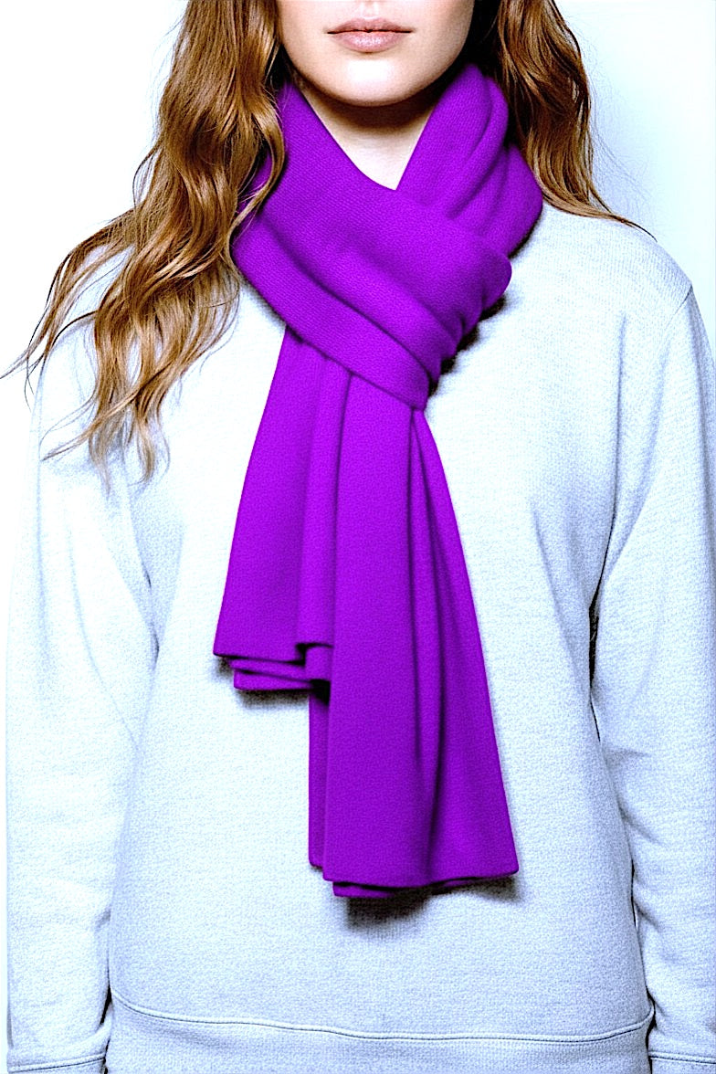 ETOLE MOUSSEUSE EN CACHEMIRE PURPLE 20327 PURPLE