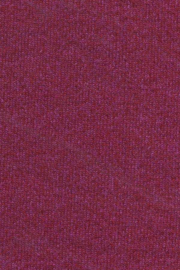 LONG CARD. CACHEMIRE COL CHÂLE PLUM 60034 PLUM
