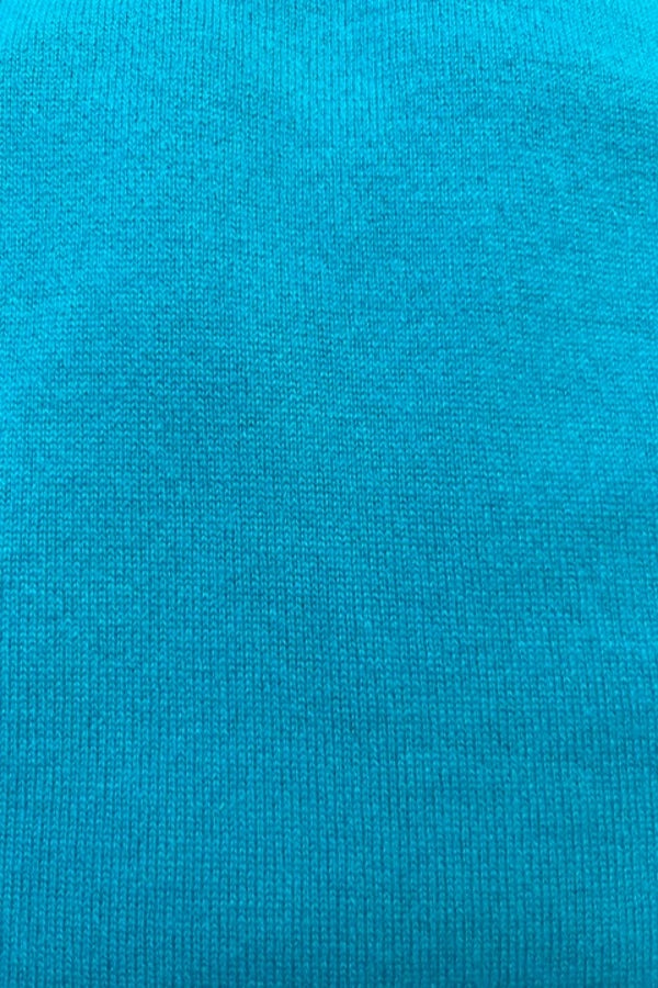 PULL CACHEMIRE COL CAMIONNEUR 37652-55840 TURQ. 37652-55840 TURQ.