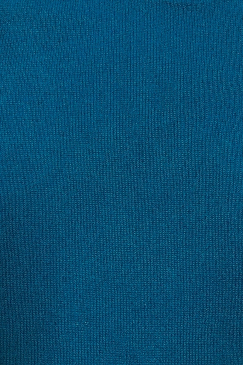 PULL CACHEMIRE COL ROND DK TURQ. 53880 DK TURQ.