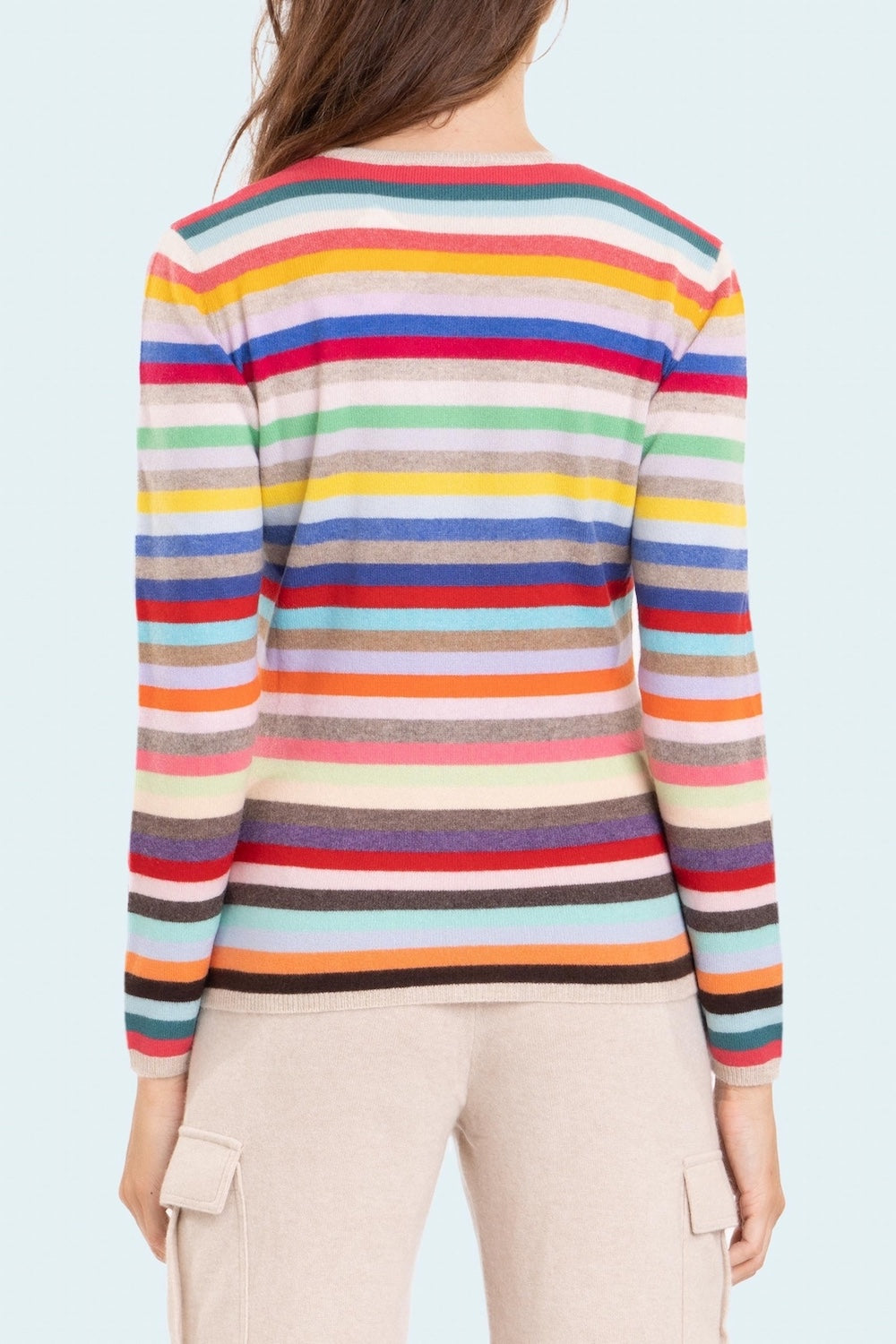 PULL CACHEMIRE RAYURES MULTIC. MULTIC