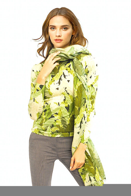 PULL CACHEMIRE-SOIE IMPRIMÉ VAR.1