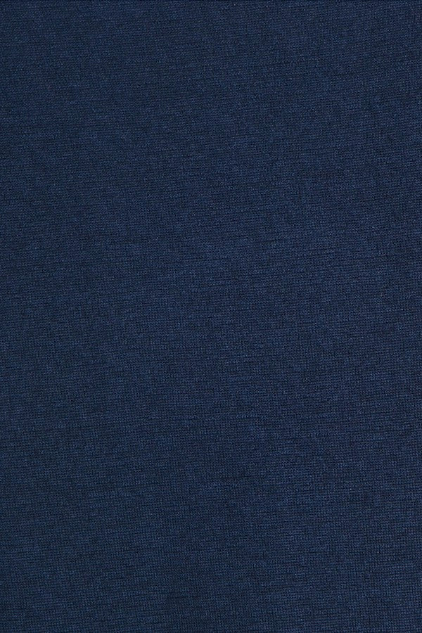 PULL CACHEMIRE-SOIE UNI COL U NAVY 51894 NAVY