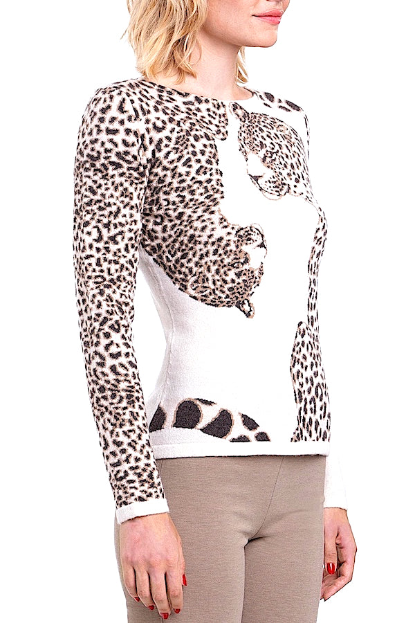 PULL COL BATEAU INTARS. TIGRES CREAM