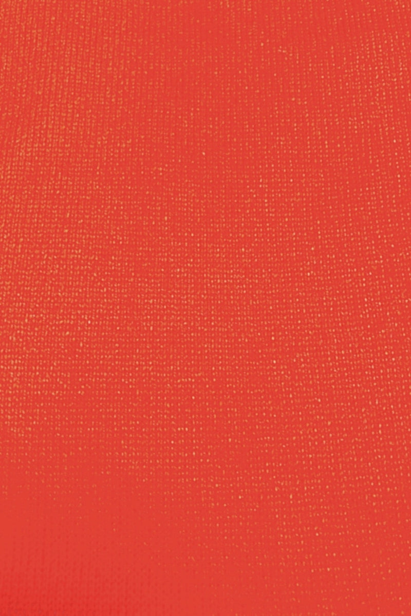 PULL COL ROND À TORSADES ORANGE 1PM5 ORANGE