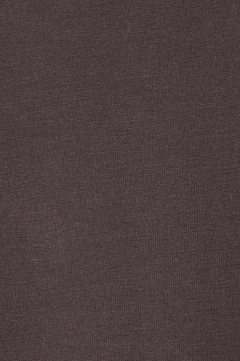 PULL COL ROND CACHEM-SOIE UNI BROWN 1638 BROWN
