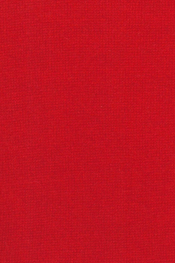 PULL DROIT COL V CACHEMIRE RED 1FM9 RED