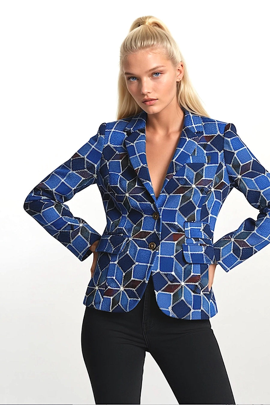 VESTE TISSU PATCHWORK SURTEINT ROYAL 53630 ROYAL