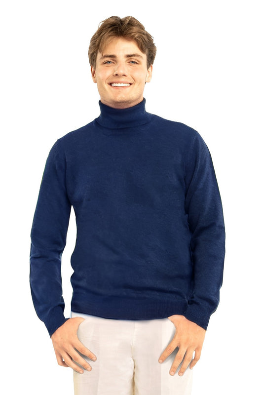 MEN'S 100% CASHMERE SOLID TURTLENECK. 21003/30ML