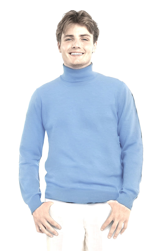 MEN'S 100% CASHMERE SOLID TURTLENECK. 21003/30ML