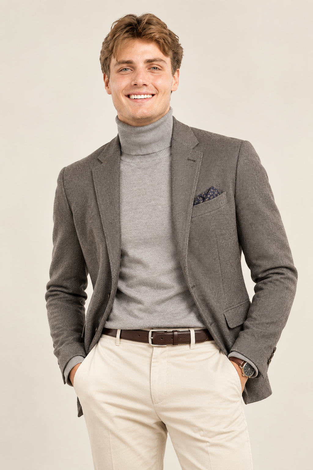 CICLISTA DA UOMO IN CASHMERE PURO
