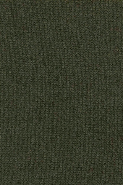 PONCHO EN CACHEMIRE UNI EN MAILLE. 16059/15 KAKI