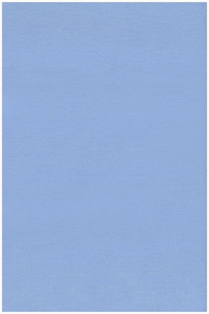 DAMEN HIMMELBLAUER CASHMERE & SEIDE EINFARBIGER V-AUSSCHNITT