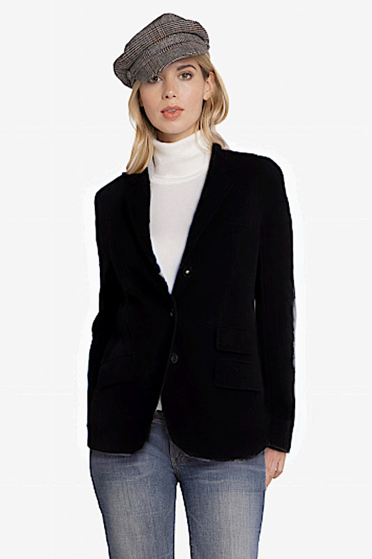 BLAZER CACHEMIRE À TORSADES BLACK 400002 BLACK
