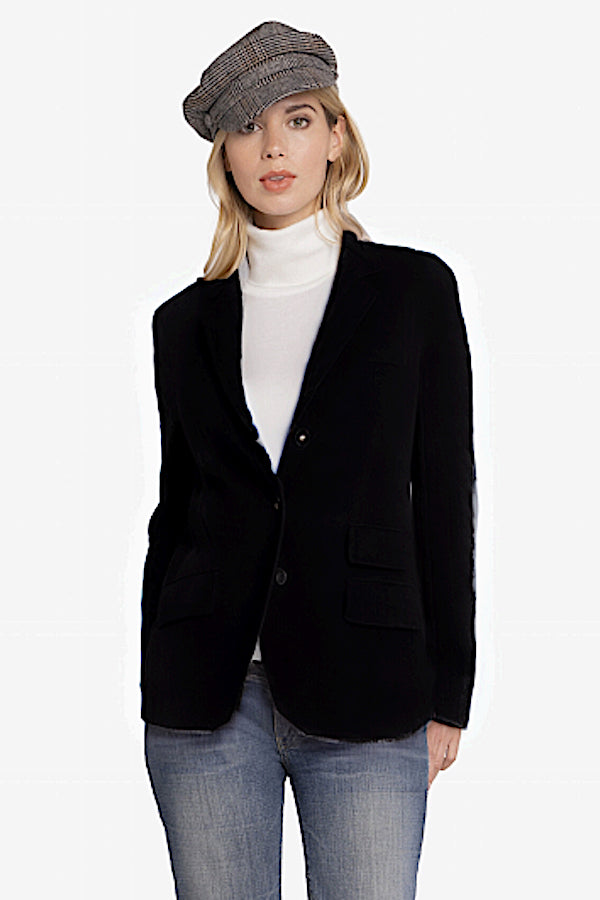 BLAZER CACHEMIRE À TORSADES BLACK 400002 BLACK