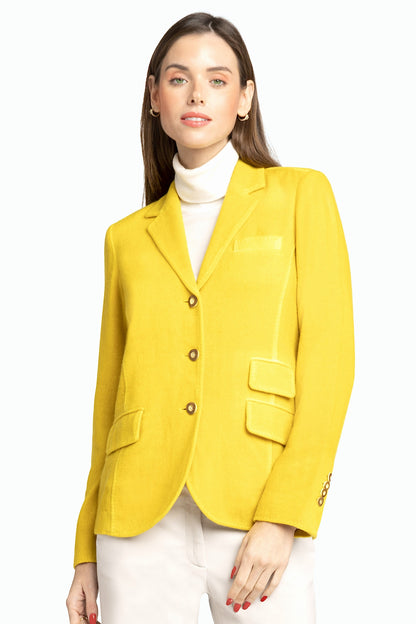 BLAZER CACHEMIRE DÉLAVÉ YELLOW 55333 YELLOW