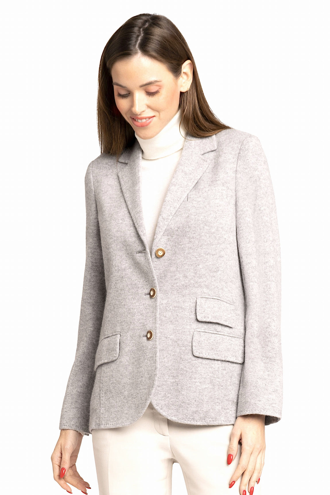 BLAZER CACHEMIRE TISSU DOUBLE MED. GREY