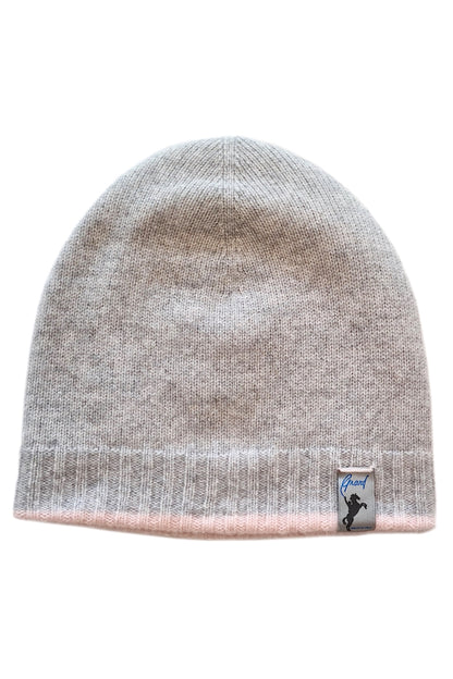 BONNET CACHEMIRE BICOLORE 8073-54367 TAUPE-NAV 8073-54367 TAUPE-NAV