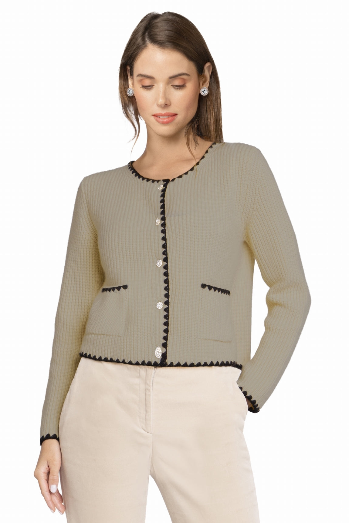 CARD. COURT MAILLE ANGLAISE BEIGE-BLACK 120 BEIGE-BLACK