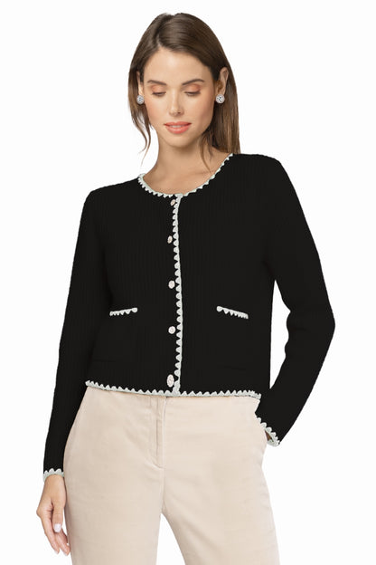 CARD. COURT MAILLE ANGLAISE BLACK-BEIGE 132 BLACK-BEIGE