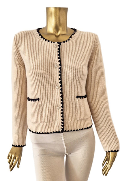 CARD. COURT MAILLE ANGLAISE NAVY-LT GREY