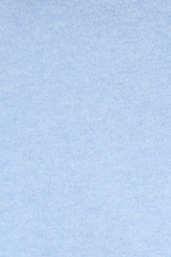 CARDIGAN CACHEMIRE COL ROND SKY 40951 SKY