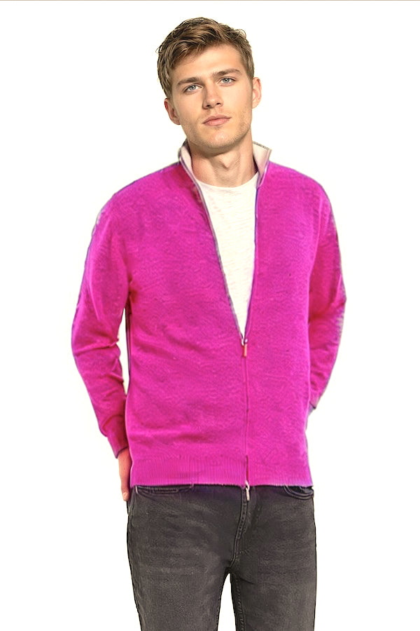 CARDIGAN CACHEMIRE ZIPPÉ HOMME 53236-21677C B.GUM 53236-21677C B.GUM