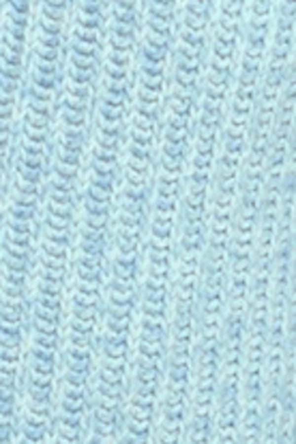 CARDIGAN COL CHÂLE CACHEMIRE TURQ-WHITE VAR4 TURQ-WHITE