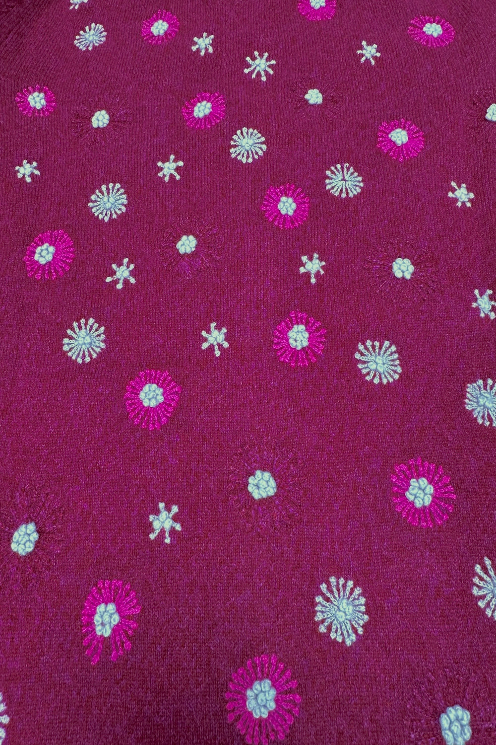 CARDIGAN ZIP À BRODERIES FLORA PLUM 60034 PLUM