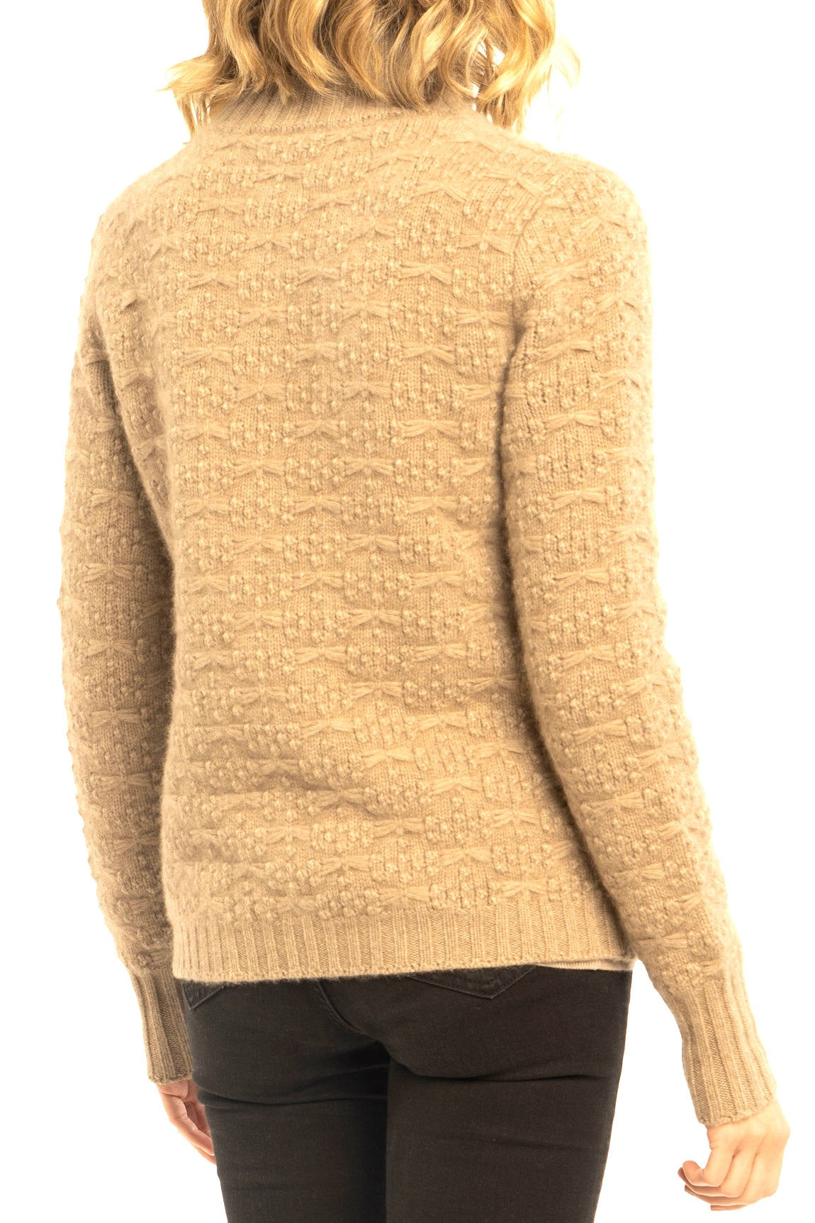 CARDIGAN ZIPPÉ CACHEMIRE TAUPE