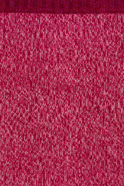 CARDIGAN ZIPPÉ CHINÉ 4-FILS RASPBERRY 66635 RASPBERRY
