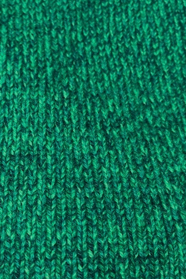 CARDIGAN ZIPPÉ CHINÉ 4-FILS VAR.E GREEN VAR.E GREEN