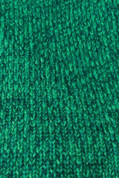 CARDIGAN ZIPPÉ CHINÉ 4-FILS VAR.E GREEN VAR.E GREEN