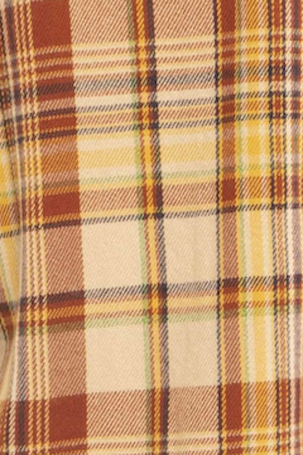 CHEMISE CACHEMIRE TARTAN CINNAMON VAR1 CINNAMON