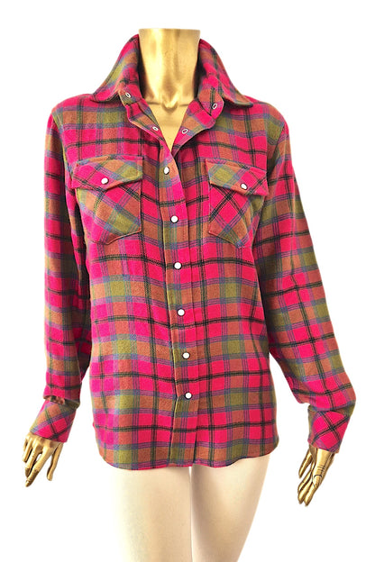 CHEMISE CACHEMIRE TARTAN LÉGER MULTIC