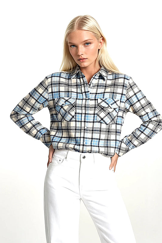 CHEMISE CACHEMIRE TARTAN LÉGER MULTIC VAR1 MULTIC