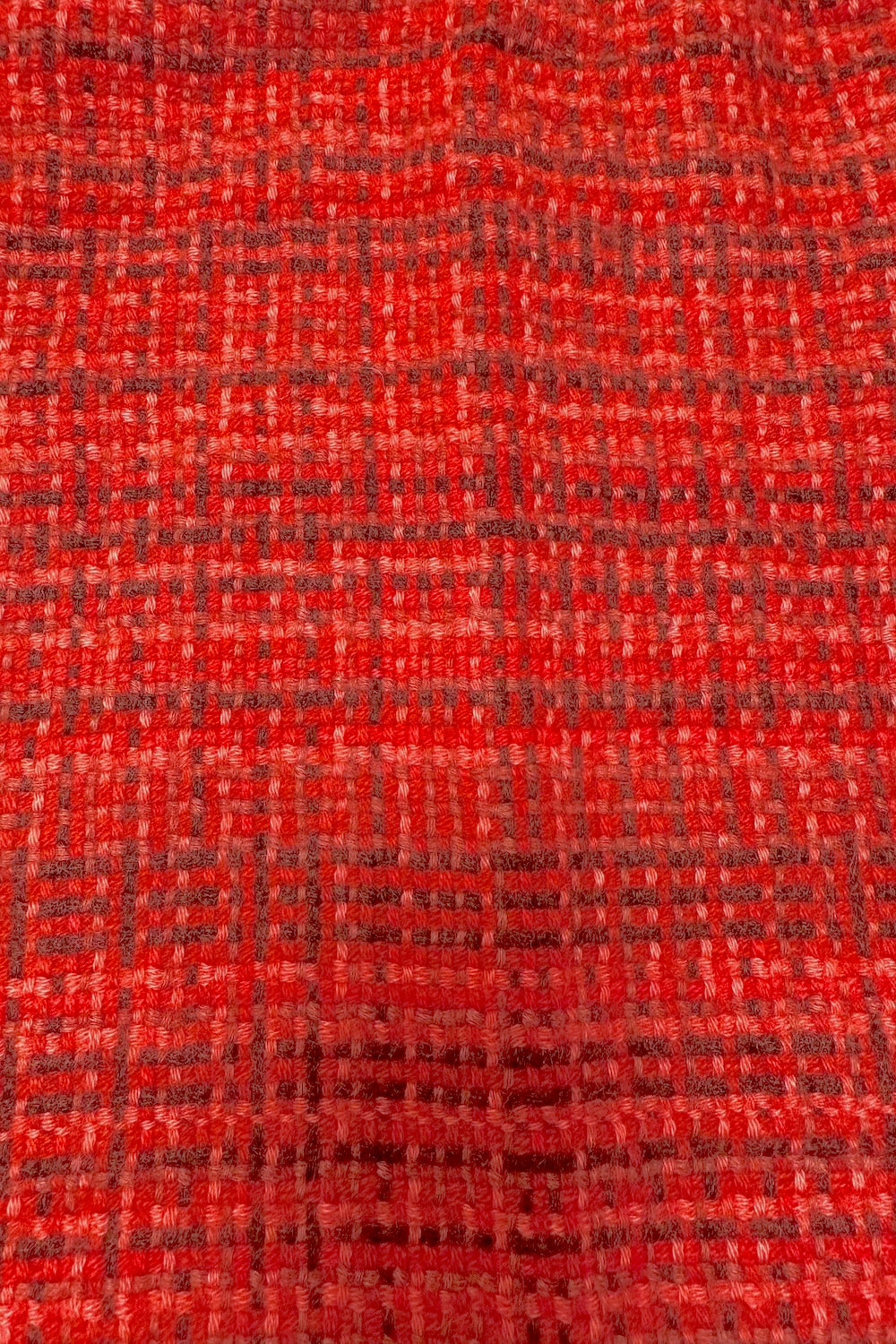 CHEMISE CARREAUX DÉLAVÉS IRRÉG CORAL RED 54674 CORAL RED