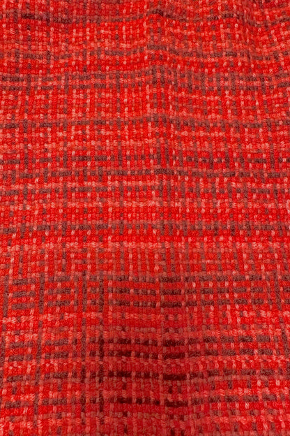 CHEMISE CARREAUX DÉLAVÉS IRRÉG CORAL RED 54674 CORAL RED