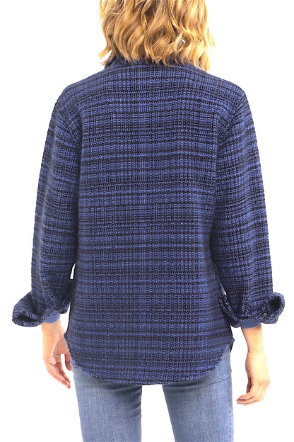 CHEMISE CARREAUX DÉLAVÉS IRRÉG JEANS