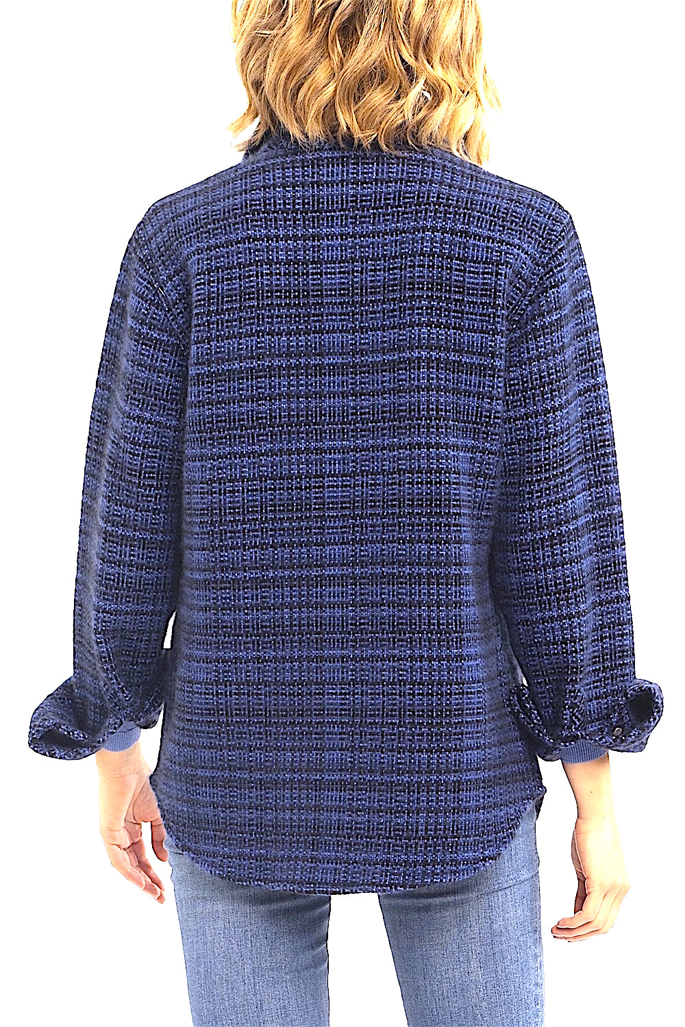 CHEMISE CARREAUX DÉLAVÉS IRRÉG JEANS 53630 JEANS