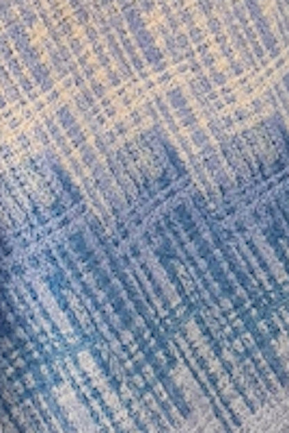CHEMISE CINTRÉE MACRAMÉ 4222 LT BLUE